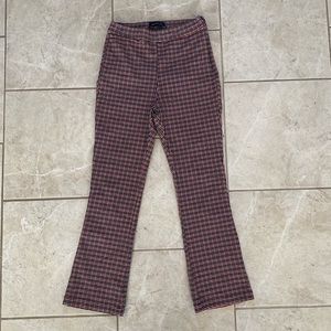 Urban Outfitters Black White Red Tartan Pants